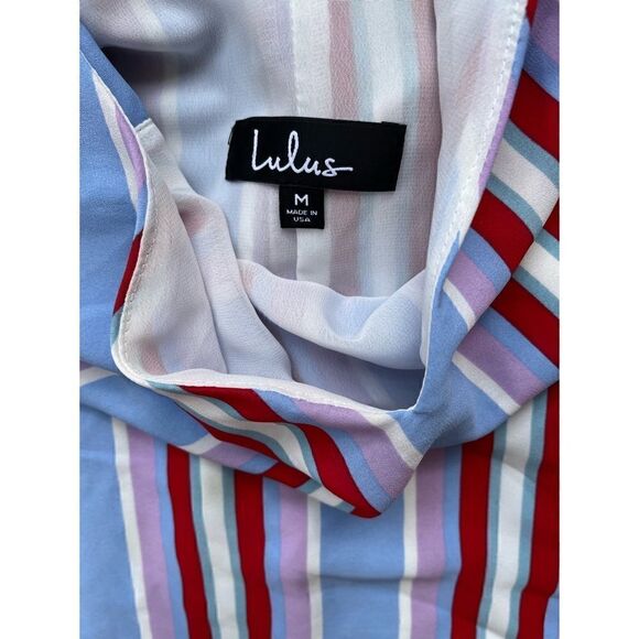 Lulus Set Sail Light Blue Multi Striped Tie-Back
Mini Dress - Picture 9 of 16